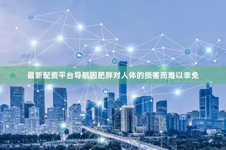 最新配资平台导航因肥胖对人体的损害而难以幸免